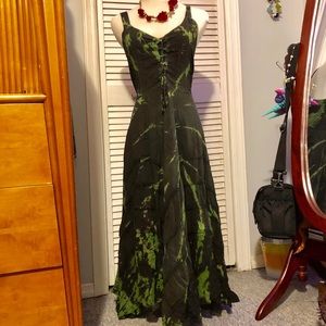 Boho Spooky Goth Festival Hippie Dress